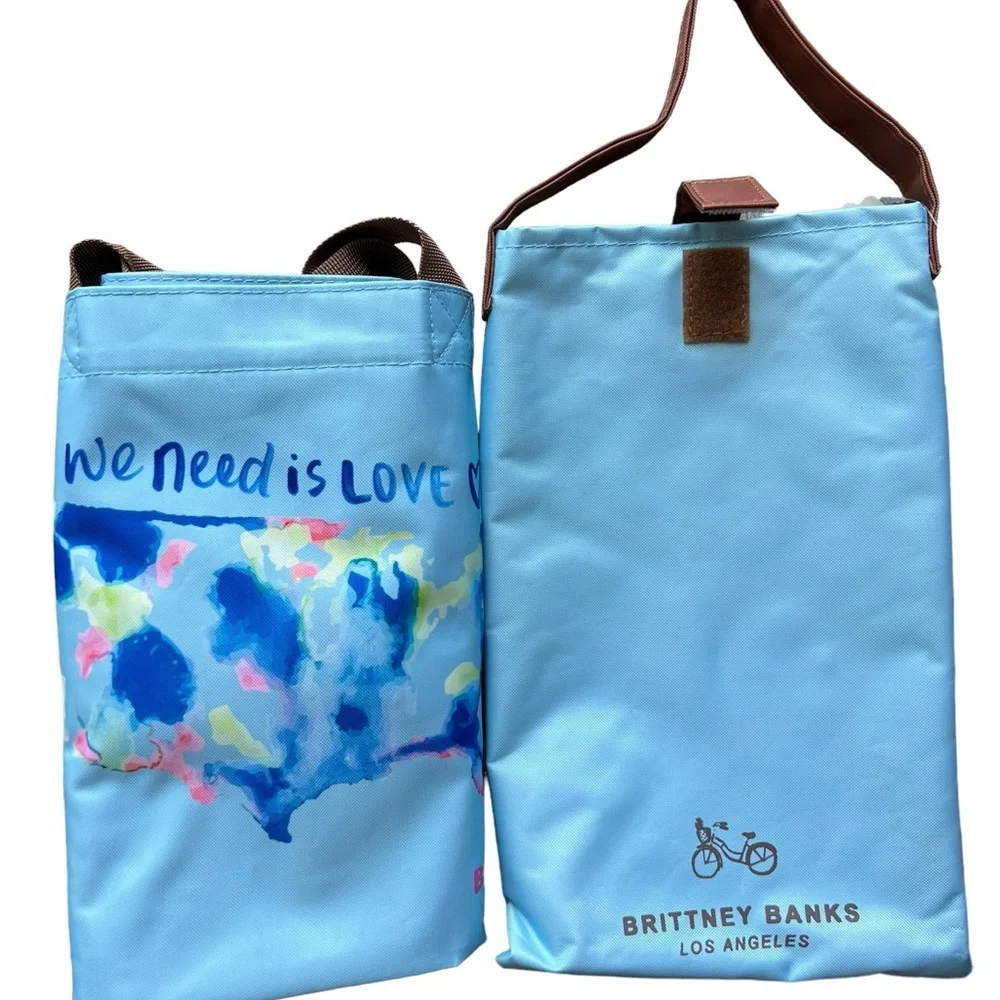 NEW Large Weekender Beach Tote with Wine Bottle bag Made in Los Angeles Travel